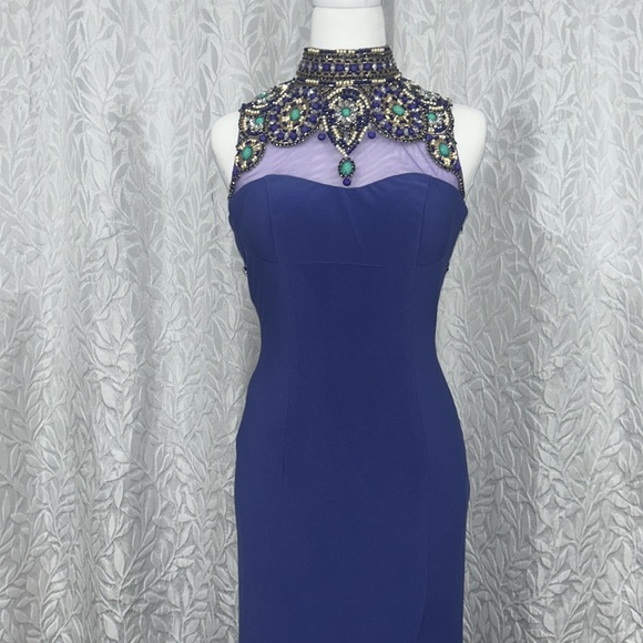 PURPLE SHERI HILL PROM DRESS - Picture 4 of 16